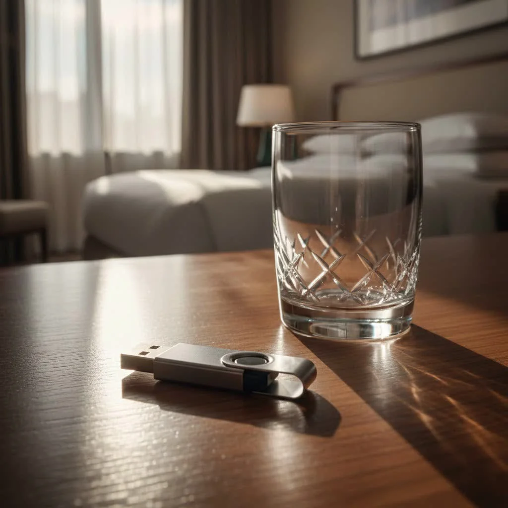 USB-C flash drive connected to an Android phone