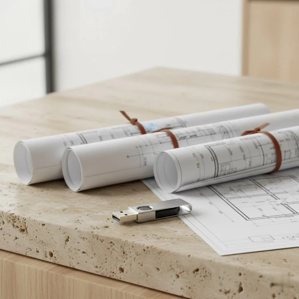 Close-up of a modern USB flash drive