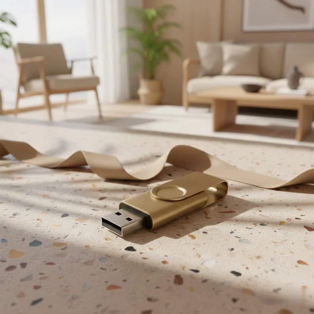 USB flash drive plugged into a PlayStation 4 console