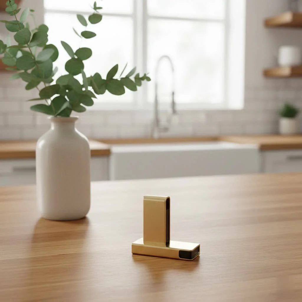 Close-up of a sleek 2TB flash drive